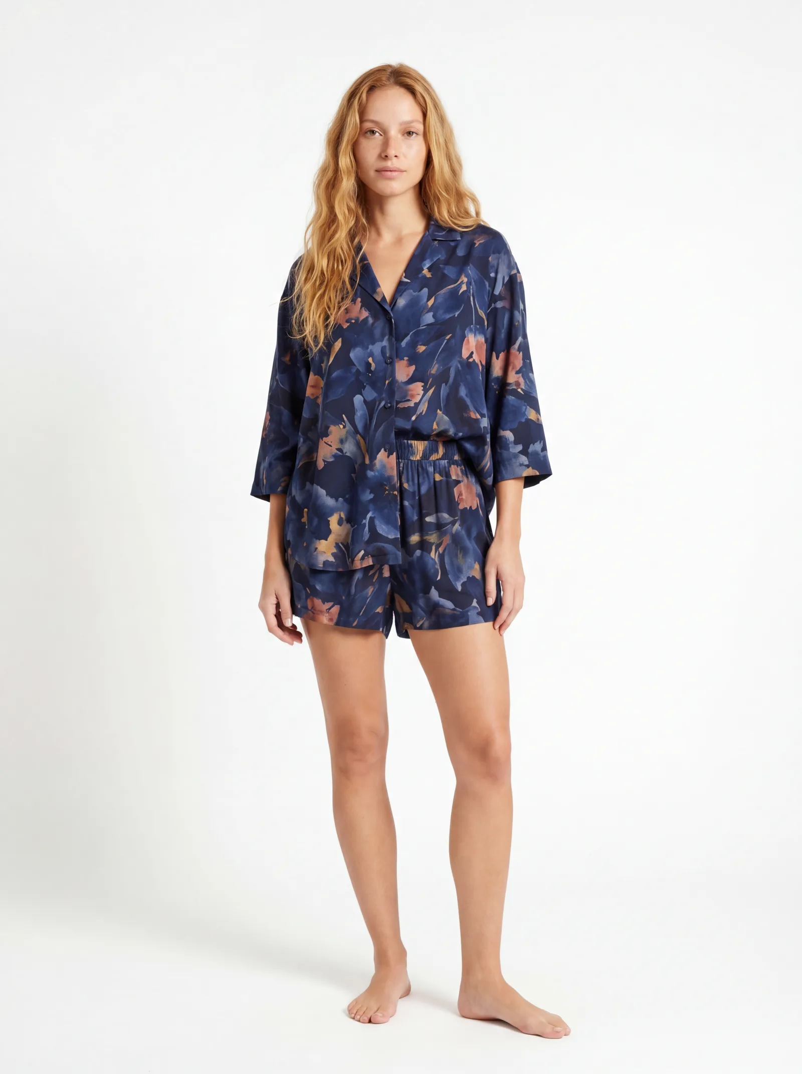 Casual Wear Women — Floral Navy Set