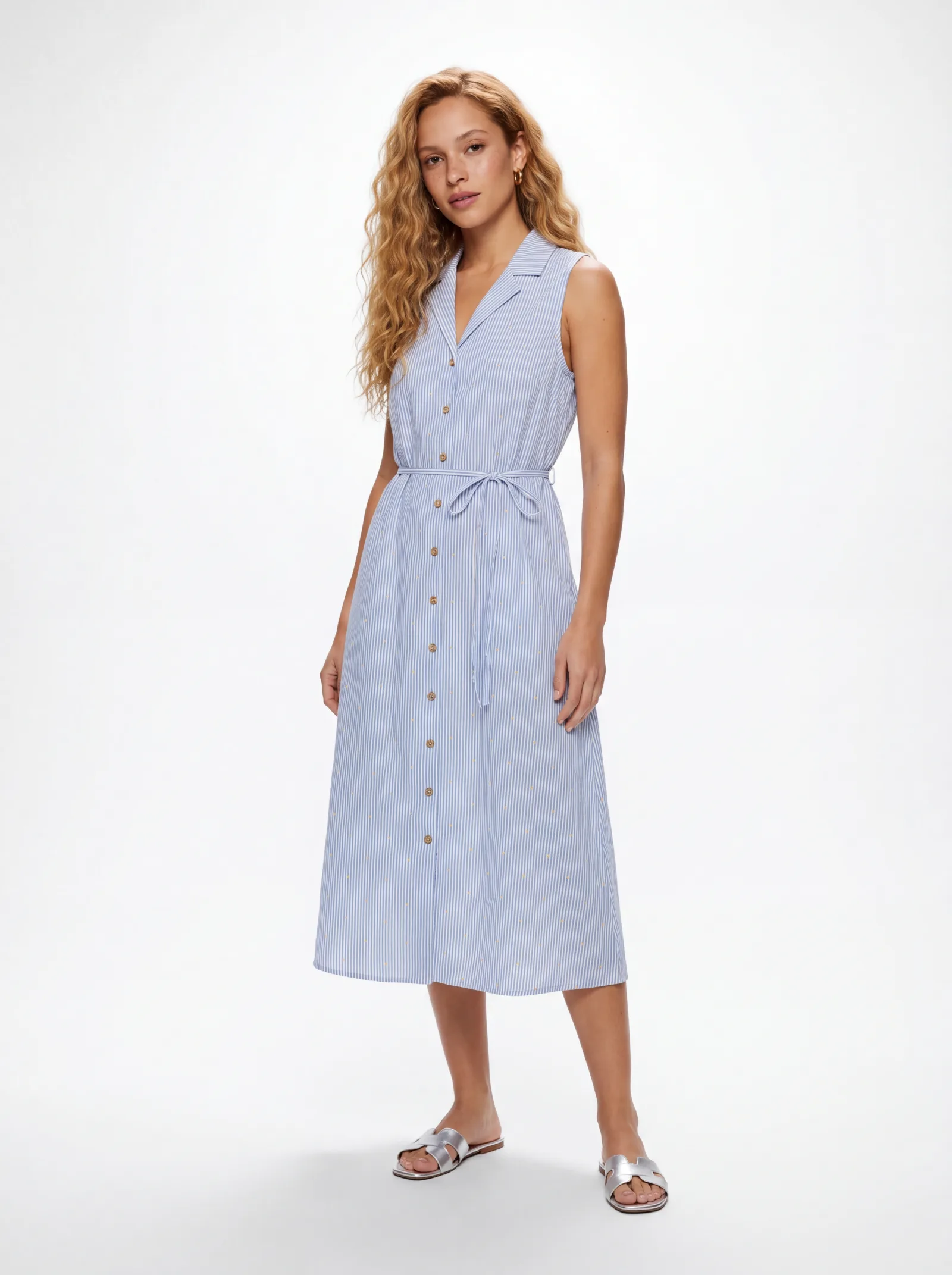 Casual Wear Women — Cornflower Shirt Dress