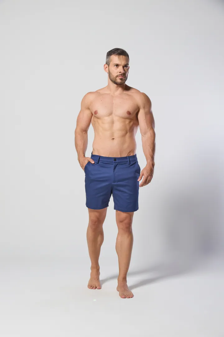 Men · Swimwear: Tailored swim short, Navy, front view